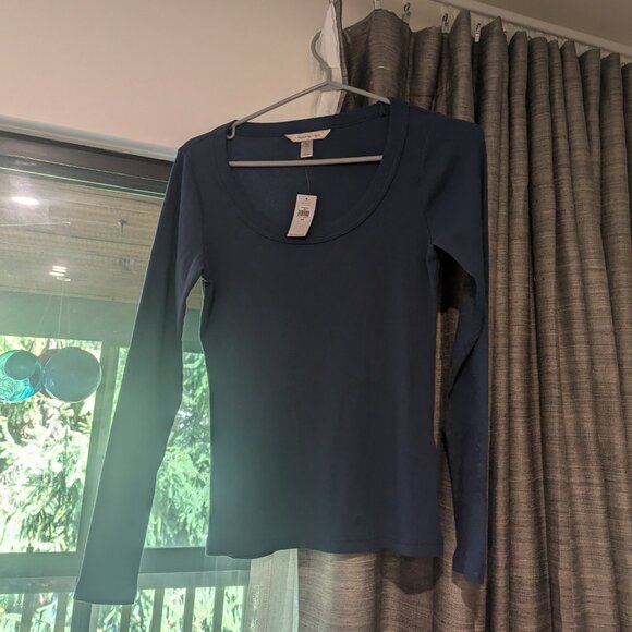 NWT Banana Republic cotton blue shirt US size small - Picture 2 of 5